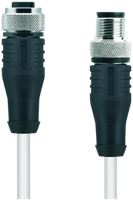HT-WAK8-5-HT-WAS8/S2430 | M12/M12 cable, 8p, female 0°/male 0°, 5 m, PTFE