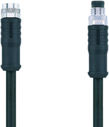 AL-SKPS3-5-AL-SSPS3/S370 | M8/M8 cable, 3p, female 0°/male 0°, 5 m, PUR