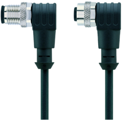 CD-WWAK5.022-5-CD-WWAS5.022/S2800 | M12/M12 cable, 5p, female 90°/male 90°, 5 m, CANopen