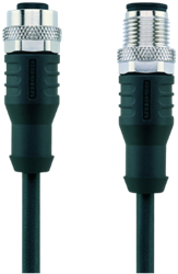 CD-WAK5.022-6-CD-WWAS5.022/S2800 | M12/M12 cable, 5p, female 0°/male 90°, 6 m, CANopen