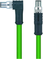 IE-SWSPS4.027-1-IE-SWSPS4.027/S3400 | M8/M8 cable, 4p, male 90°/male 90°, 5 m, Cat 5e