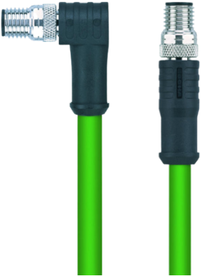 IE-SWSPS4.027-1-IE-SWSPS4.027/S3400 | M8/M8 cable, 4p, male 90°/male 90°, 5 m, Cat 5e
