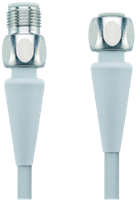 FB-WAKH4.5-2-FB-WASH4.5/P00 | M12/M12 cable, 5p, female 0°/male 0°, 1 m, PVC, food