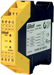 AD SRE4 | Safety relay cat. 4 for monitoring emergency stop buttons and safety switches