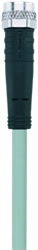 AL-SKP3-5/P00 | M8 connector, 3p, female 0°, 5 m, PVC