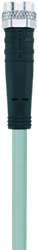 AL-SKP4-10/P00 | M8 connector, 4p, female 0°, 10 m, PVC
