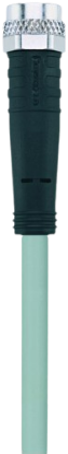 AL-SKP4.5-10/P00 | M8 connector, 5p, female 0°, 10 m, PVC