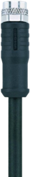 AL-SKPS4-5/S370 | M8 connector, 4p, female 0°, 5 m, PUR, shielded