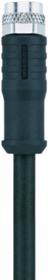 AL-SKPS4-2/S370 | M8 connector, 4p, female 0°, 2 m, PUR, shielded