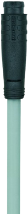 AL-SP4-5/S370GY | M8 connector, 4p, male 0°, 5 m, PUR, snap
