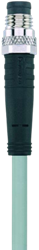 AL-SSP4-10/P00 | M8 connector, 4p, male 0°, 10 m, PVC