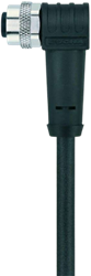 AL-WWAKS4.5-5/S370 | M12 connector, 5p, female 90°, 5 m, PUR, shielded