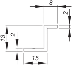 Aluminum Z/2-profile | Aluminium profile