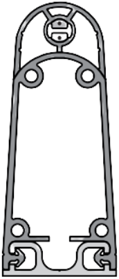 Aluminum profile C 36