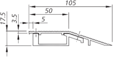 Aluminum Ramp Edge AK 105