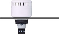 ESM 813 100 313 | Buzzer, 230 VAC, IP65, 100 dB, plastic, grey,  panel mount