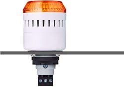 EDM 813 121 313 | Optical/Acoustic, 230 VAC, orange, LED, buzzer, panel mount