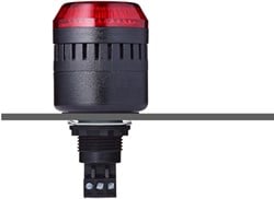 EDM 813 522 404 | Optical/Acoustic, 12 VAC/DC, red, LED, buzzer, panel mount
