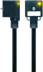 VA41-24.2-5-AL-WAS5/S370 | M12/valve, 4p, male 0°/female 90° type A, 24VAC/DC, 5 m