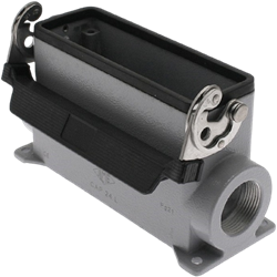 CAP 24 L229 | Bulkhead Mounting Housing, High, Size 104.27, Alu, 1 lever, 2xPG29 side