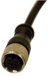 CD 10 | M12 connector, 5-poles, 0°, female, 10 m, pvc