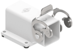 CKX 03 IA4 | Bulkhead Mounting Housing, angled, size 21.21, plastic, 1 stainless steel lever, large wiring compartment