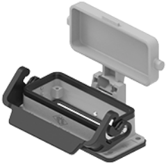 CLI 16 LS | Bulkhead Mounting Housing, size 77.27, Alu, 1 lever IL-BRID, metal Cover