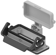 CLI 16 LS | Bulkhead Mounting Housing, size 77.27, Alu, 1 lever IL-BRID, metal Cover