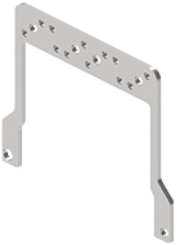 CR 16 STA | Shield earthing anchorages, size 77.27, high, Zinc plated iron