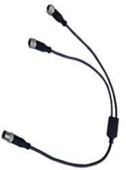 CSY12RX | Y-M12 5-pole splitter for connecting 4 sensors - receiver