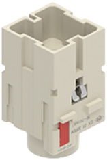 CX 01 30PEM | Male modular insert, Mixo series, 300 A, crimp connection, 1 PE pole, 2 modules, PE module for earth termination