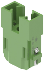 CX 01 GPEM | Male Insert, MIXO, 1ME, 1PE, Crimp, 100A, 830V, green