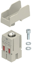 CX 01 YAM | Male Insert, MIXO, 2 ME, 1P, Silver, screw, 90° side, 200A, 1000V