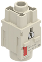 CX 01B 30PEF | Female modular insert, Mixo series, 300 A, crimp connection, 1 PE pole, 2 modules, PE module for earth termination