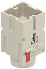 CX 01B 30PEM | Male modular insert, Mixo series, 300 A, crimp connection, 1 PE pole, 2 modules, PE module for earth termination