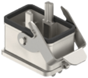 CXA 01 I | Bulkhead Mounting Housing, MIXO ONE, Alu, 1 Rigid Lever Stainless Steel