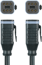 MA-ET06-6S-1-MA-ET06-6S/S370 | Deutsch-ET, 6p, female 0°/female 0°, 1 m, PUR