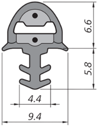 EKS 052 | Miniature switch strip with clamping foot