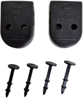 End caps set for SP 37(L)-2 | Set of 2 end caps and 2 mounting clips