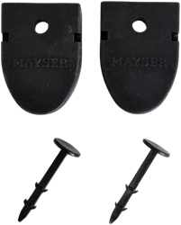 End caps set for SP 37-3 black | Set of 2 end caps and 2 mounting clips