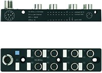 8I/OM8-3P2T | M8 junction system, 8I/O, 3p, M12 connector 12p