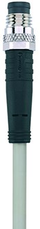 AL-SSP3-10/S370GY | M8 connector, 3p, male 0°, 10 m, PUR