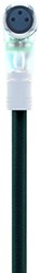 AL-SWKP4P2-10/S370 | M8 connector, 4p, female 90°, 10 m, PUR, LED