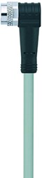 AL-SWKP4-5/S370GY | M8 connector, 4p, female 90°, 5 m, PUR