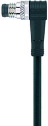 AL-SWSP3-10/S370 | M8 connector, 3p, male 90°, 10 m, PUR