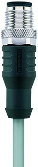 AL-WAS12-10/P01 | M12 connector, 12p, male 0°, 10 m, PVC