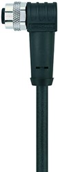 AL-WWAKS3-5/S370 | M12 connector, 3p, female 90°, 5 m, PUR, shielded