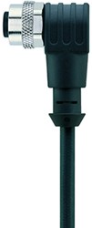 AL-WWAK5-10/S370 | M12 connector, 5p, female 90°, 10 m, PUR