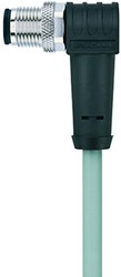 AL-WWASS4.5-10/P00 | M12 connector, 5p, male 90°, 10 m, PVC, shielded