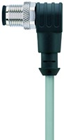 AL-WWAS4-5/P00 | M12 connector, 4p, male 90°, 5 m, PVC